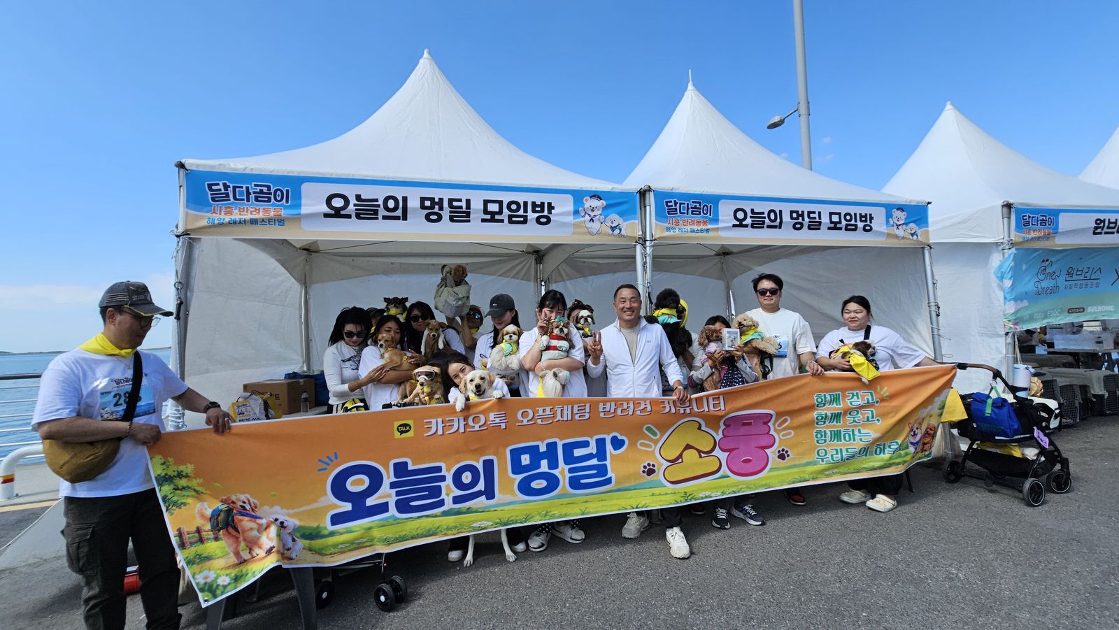 오늘의 멍딜 모임 부스
